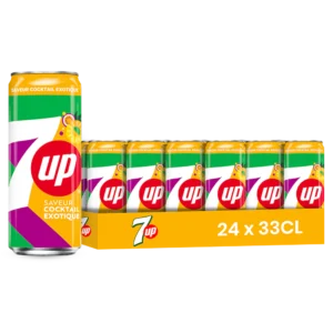 7up tropical – Pack de 24 Canettes 33 cl | Grossiste Boissons et épiceries France | DESTOCK BREIZH DISTRIBUTION