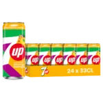 7up tropical – Pack de 24 Canettes 33 cl | Grossiste Boissons et épiceries France | DESTOCK BREIZH DISTRIBUTION