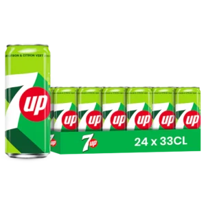 7up – Pack de 24 Canettes 33 cl | Grossiste Boissons et épiceries France | DESTOCK BREIZH DISTRIBUTION