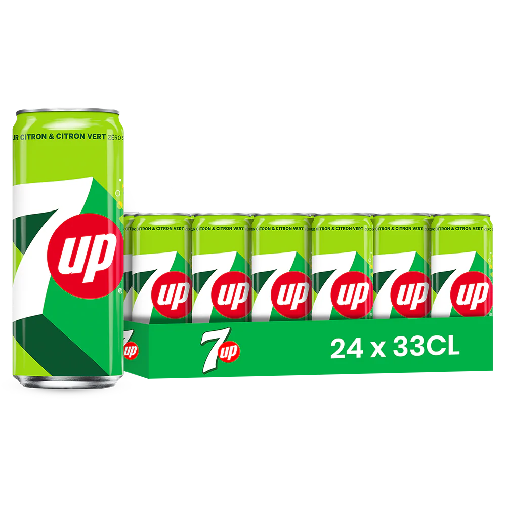 7up – Pack de 24 Canettes 33 cl | Grossiste Boissons et épiceries France | DESTOCK BREIZH DISTRIBUTION