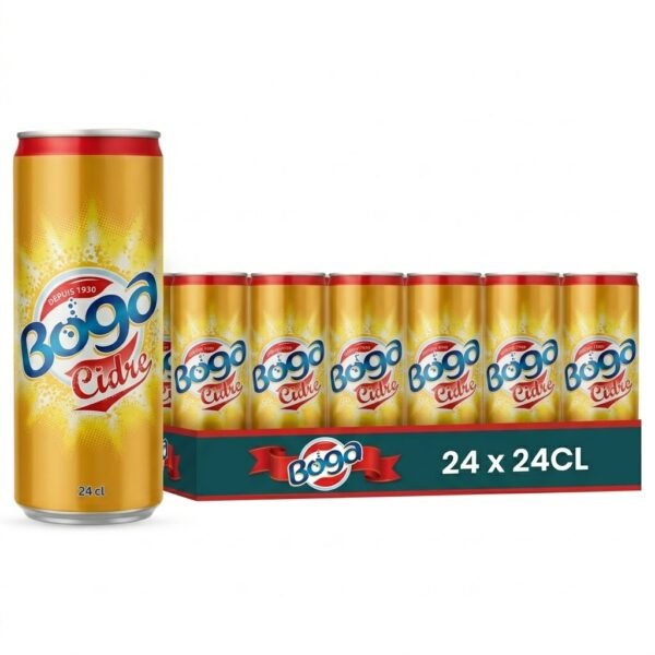 Boga cidre – Pack de 24 Canettes 24 cl Grossiste Boissons et épiceries France DESTOCK BREIZH DISTRIBUTION
