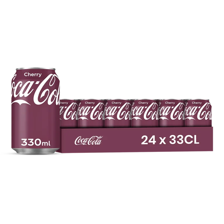 Coca-Cola cherry – Pack de 24 Canettes 33 cl | Grossiste Boissons et épiceries France | DESTOCK BREIZH DISTRIBUTION