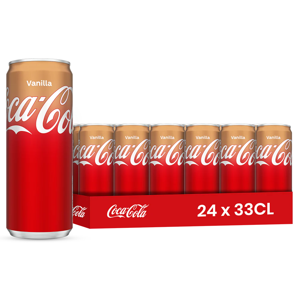 Coca-Cola vanille – Pack de 24 Canettes 33 cl | Grossiste Boissons et épiceries France | DESTOCK BREIZH DISTRIBUTION