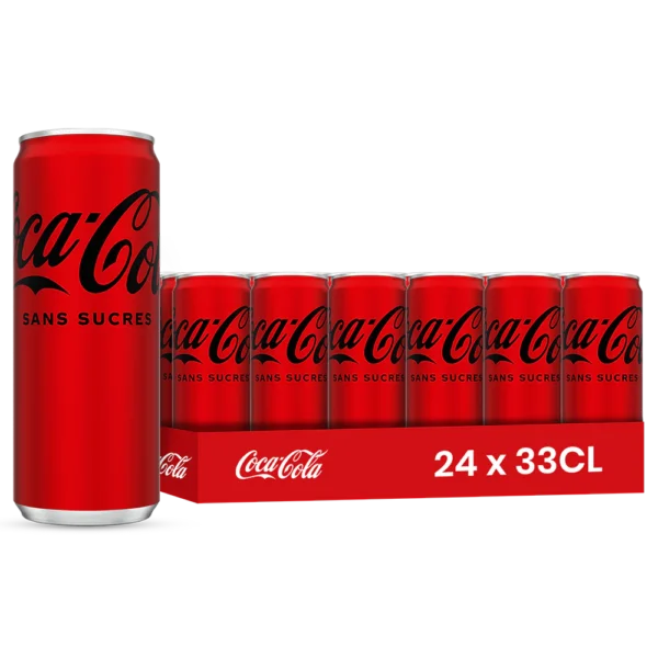 Coca-Cola zero – Pack de 24 Canettes 33 cl | Grossiste Boissons et épiceries France | DESTOCK BREIZH DISTRIBUTION