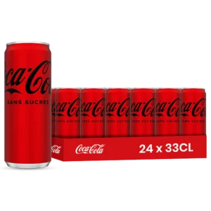 Coca-Cola zero – Pack de 24 Canettes 33 cl | Grossiste Boissons et épiceries France | DESTOCK BREIZH DISTRIBUTION
