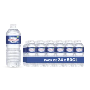 Cristaline – Pack de 24 Bouteille plastique 50 cl Grossiste Boissons et épiceries France DESTOCK BREIZH DISTRIBUTION