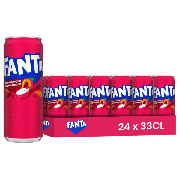 Fanta Dragon – Pack de 24 Canettes 33 cl | Grossiste Boissons et épiceries France | DESTOCK BREIZH DISTRIBUTION