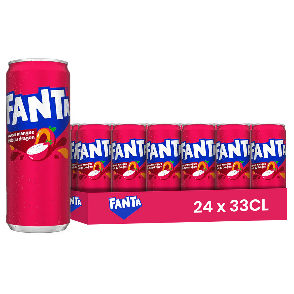 Fanta Dragon – Pack de 24 Canettes 33 cl | Grossiste Boissons et épiceries France | DESTOCK BREIZH DISTRIBUTION