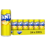 Fanta Citron – Pack 24 Canettes de 33cl