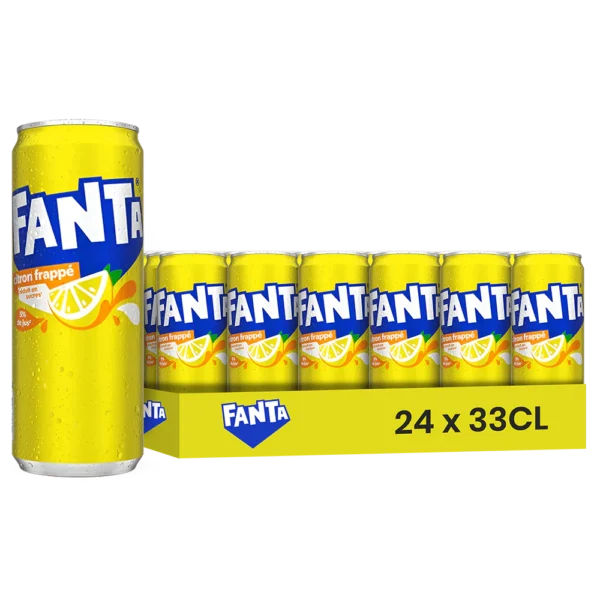 Fanta Citron – Pack 24 Canettes de 33cl