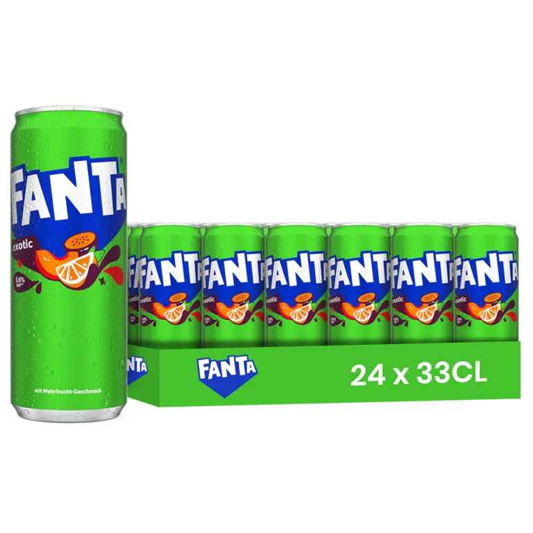 Fanta exotic – Pack de 24 Canettes 33 cl | Grossiste Boissons et épiceries France | DESTOCK BREIZH DISTRIBUTION