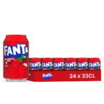 Fanta Fraise Kiwi – Pack 24 Canettes de 33cl