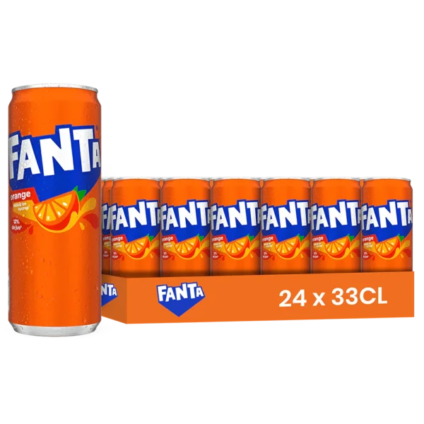Fanta orange – Pack de 24 Canettes 33 cl | Grossiste Boissons et épiceries France | DESTOCK BREIZH DISTRIBUTION