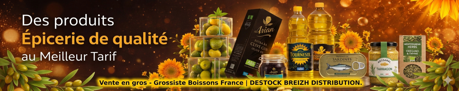 Grossiste d’épicerie sucrée et salée France