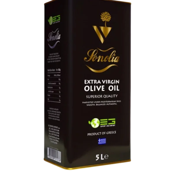 Huile Dolive extra vierge – Bidon métallique 5 L Grossiste Boissons et épiceries France DESTOCK BREIZH DISTRIBUTION