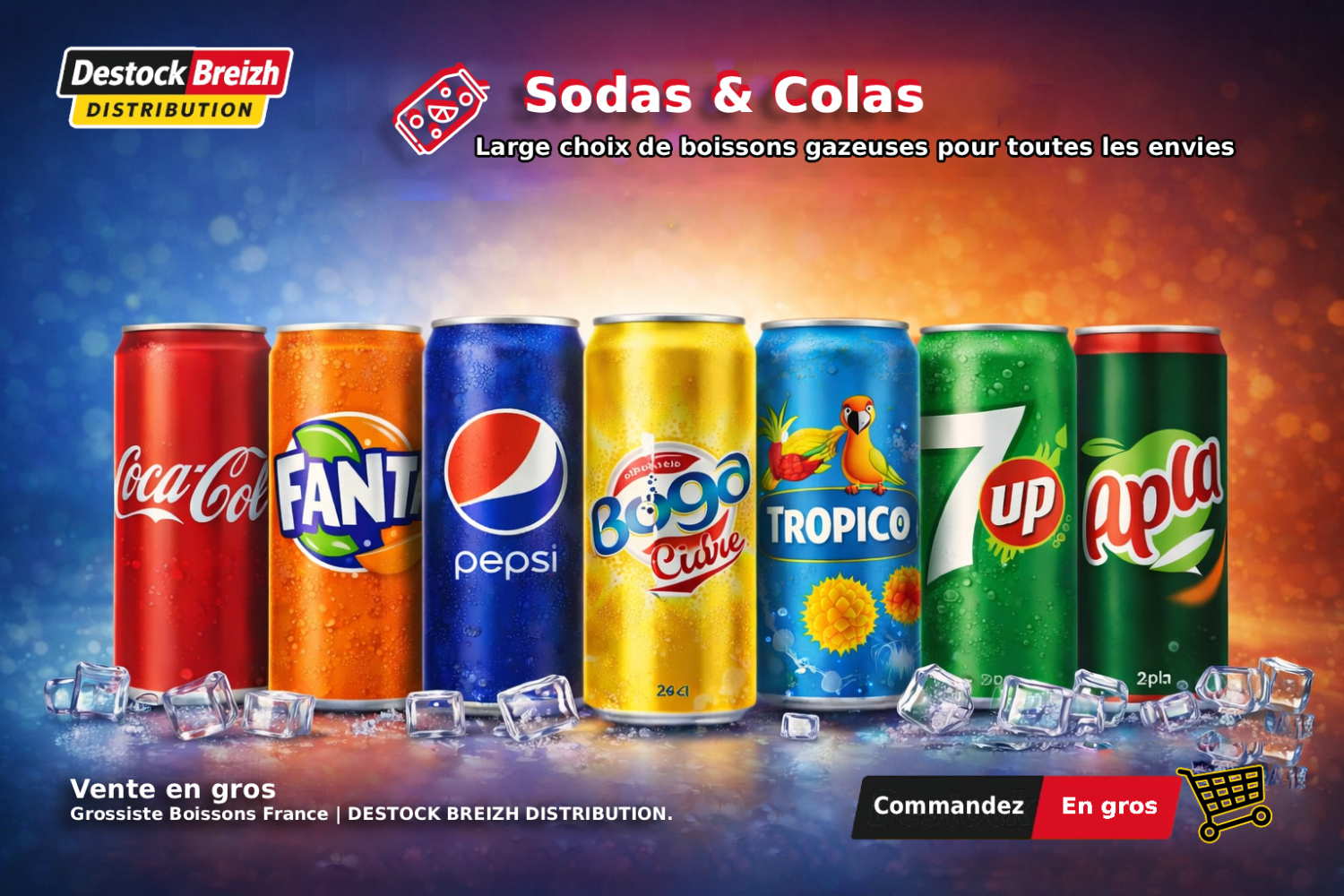 Grossiste en sodas et colas en france
