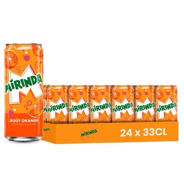 Miranda orange – Pack de 24 Canettes 33 cl | Grossiste Boissons et épiceries France | DESTOCK BREIZH DISTRIBUTION