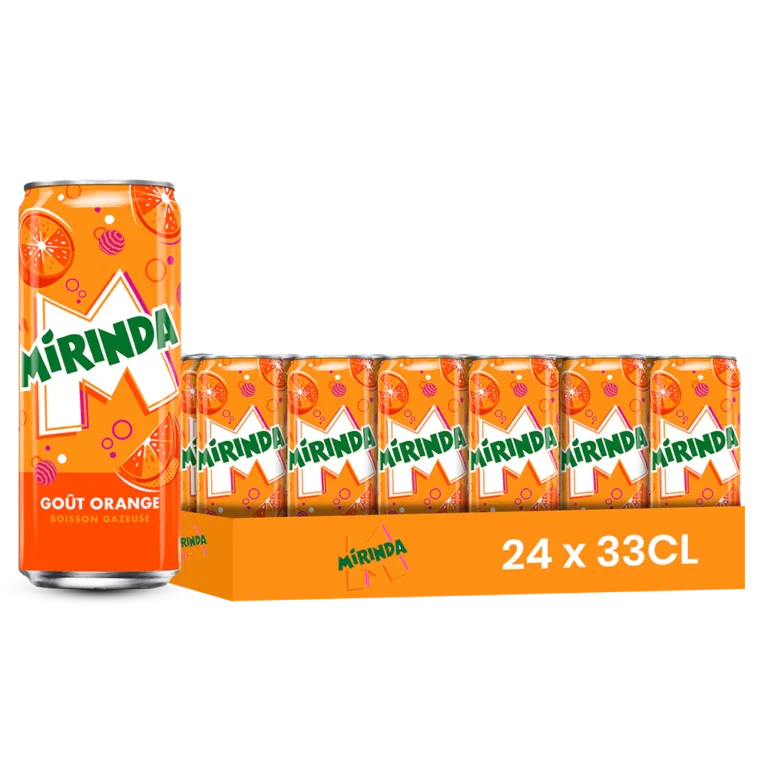 Miranda orange – Pack de 24 Canettes 33 cl | Grossiste Boissons et épiceries France | DESTOCK BREIZH DISTRIBUTION