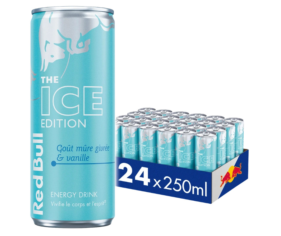 Red Bull Ice Edition – Pack de 24 Canettes 25 cl | Grossiste Boissons et épiceries France | DESTOCK BREIZH DISTRIBUTION