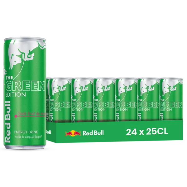 Red Bull The Green Edition – Pack de 24 Canettes 25 cl | Grossiste Boissons et épiceries France | DESTOCK BREIZH DISTRIBUTION