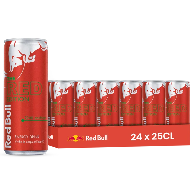 Red Bull The Red Edition – Pack de 24 Canettes 25 cl | Grossiste Boissons et épiceries France | DESTOCK BREIZH DISTRIBUTION