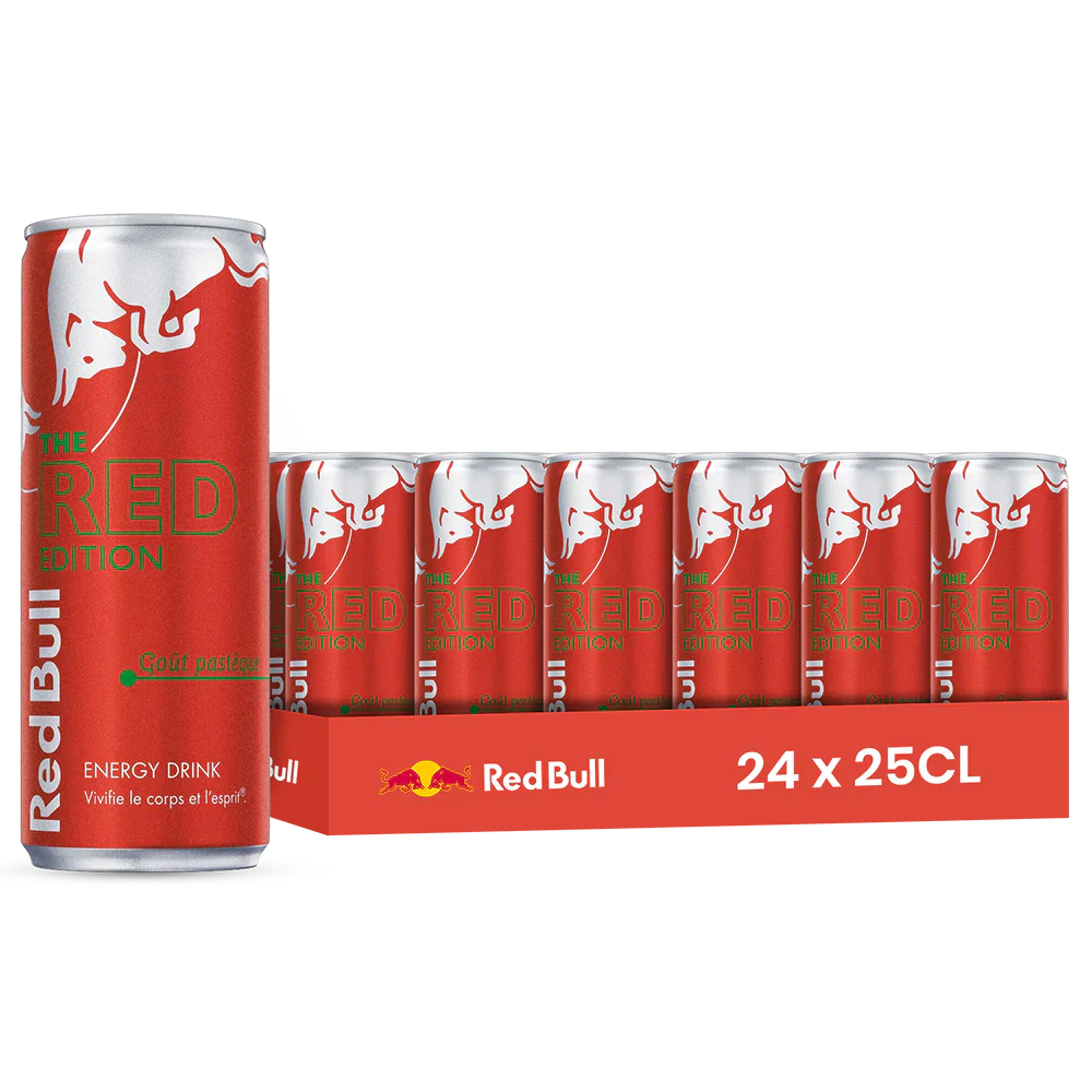 Red Bull The Red Edition – Pack de 24 Canettes 25 cl | Grossiste Boissons et épiceries France | DESTOCK BREIZH DISTRIBUTION