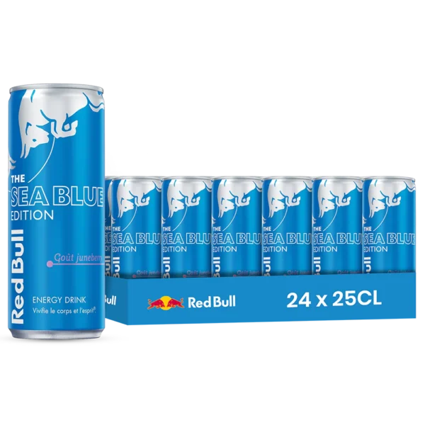 Red Bull The Sea Blue Edition – Pack de 24 Canettes 25 cl | Grossiste Boissons et épiceries France | DESTOCK BREIZH DISTRIBUTION