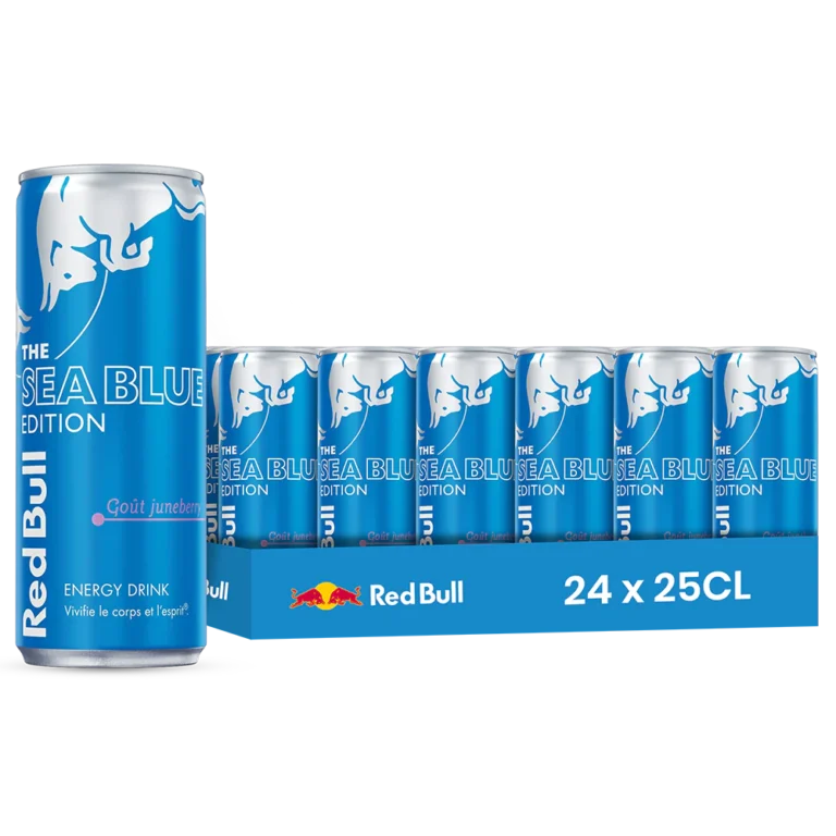 Red Bull The Sea Blue Edition – Pack de 24 Canettes 25 cl | Grossiste Boissons et épiceries France | DESTOCK BREIZH DISTRIBUTION