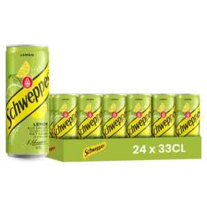 Schweppes Lemon – Pack de 24 Canettes 33 cl | Grossiste Boissons et épiceries France | DESTOCK BREIZH DISTRIBUTION