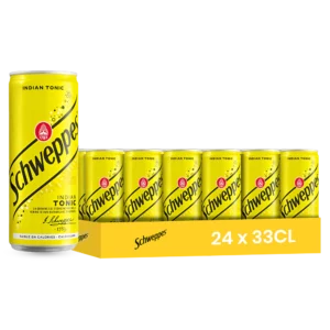 Schweppes tonic – Pack de 24 Canettes 33 cl | Grossiste Boissons et épiceries France | DESTOCK BREIZH DISTRIBUTION