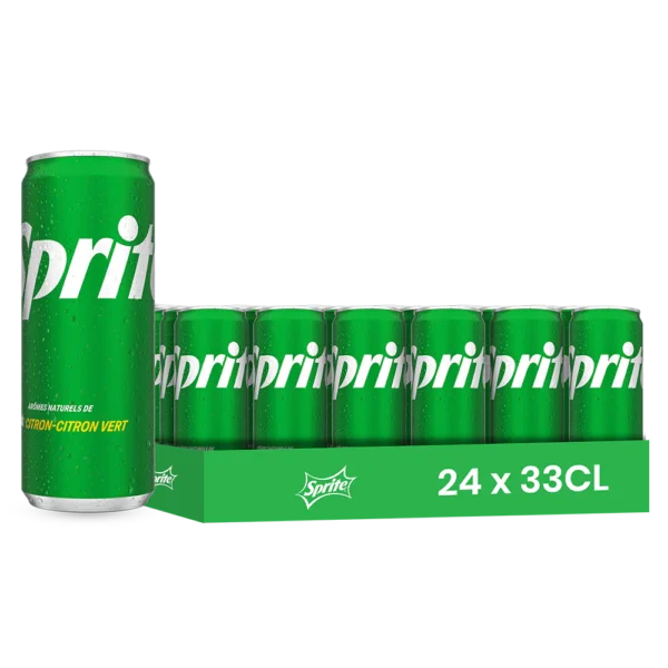 Sprite – Pack de 24 Canettes 33 cl | Grossiste Boissons et épiceries France | DESTOCK BREIZH DISTRIBUTION